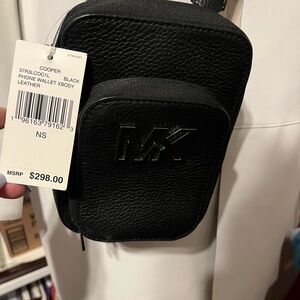 Michael Kors Black Leather Belt Bag